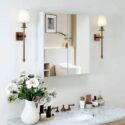 Armoires de toilette avec Miroir (ESB-103) – Blanc